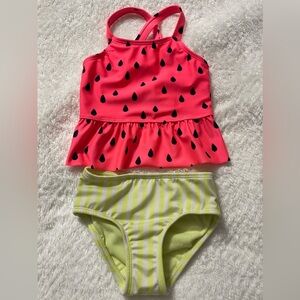 Toddler Girls 2 Piece Watermelon Swimsuit NWOT